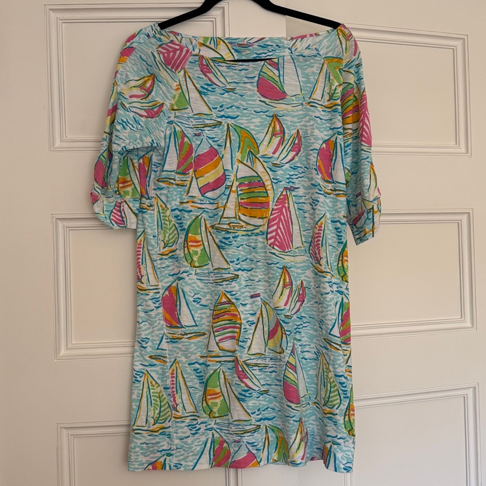 Lilly Pulitzer Cotton Jersey Scoop Neck Dress